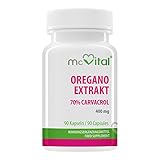McVital Oregano Extrakt 400 mg • 90 Kapseln • 70% Carvacrol • Made in Germany