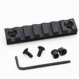 UP100 2 stücke Taktische Zielfernrohr 7 Slots 75mm Keymod Weaver Picatinny Schiene Jagd Schießen Shortgun Zubehör Taschenlampe Halterung