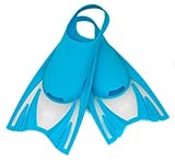 Aqua-Speed Flossen Schwimmflossen Trainingsflossen Kleinkinder - für Jungen und Mädchen - für Schwimmtraining in Meer und Pool - Frog, hellblau, 30-34
