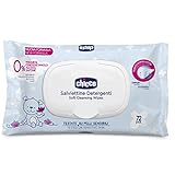 Chicco 00009163000000 Soft Feuchttücher,'Baby-Moments', 72 Stück, 0M+ Mit Plaquette, weiß