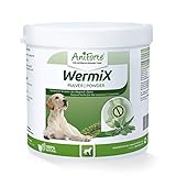 AniForte WermiX Pulver für Hunde 250g - Naturprodukt nach Wurmbefall mit Saponine, Bitterstoffe, Gerbstoffe, Wermut, Naturkräuter harmonisieren Magen & Darm