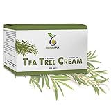 Teebaumöl Creme 100ml, vegan - NATURKOSMETIK zur Anwendung auf unreiner Haut, Hautentzündungen, Anti Pickel Creme, Akne Creme