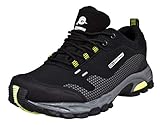 GUGGEN Mountain, Herren Trekkingschuhe Wanderschuhe Walkingschuhe Outdoorschuhe verbesserte wasserdichte Version T001v2019 mit Membran und Softshell, Farbe Schwarz-Gruen, EU 42