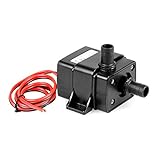 UEETEK Mini 3.6W DC12V Micro Brushless Wasser Ölpumpe Tauchmotor 240L / H Lift 3M