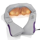 VITALmaxx Shiatsu Schulter und Nacken Massagegerät | Knetmassage, Vibrationsmassage und Wärme-Therapie | Empfohlen von Dr. Plum