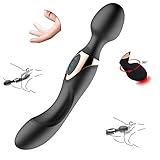 Doppelkopf Massagegerät Amara 2X Motoren 2X 10 Vibrationsmuster biegbar Silikon wasserdicht USB Wiederaufladen Massage Massager für Sie PHS