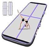 KIKILIVE 10 CM Hoch Tumbling Matte, 1 M Aufblasbar Gymnastik Matte, AufblasbareTurnmatte, Fitnessmatte, Sportmatte für Fitness, Yoga, Training usw