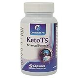 Keto T5 Verbesserte Unterstützung für Ketogene Ernährung – Fettverbrenner – Pre-Workout Energiegeber – Energie-Booster – Gewichtsverlust Schlankheitspillen – Fett Verbrennen - 60 Vegane Kapseln