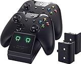 Venom Twin Docking Station für Xbox One - Ladestation für Xbox one Controller inklusive 2 Zusatz Akkus