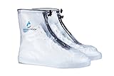 WALKERPROOF Unisex, Kinder, Damen und Herren sportliche,transparente Schuhüberzieher/Überschuhe, Regenschuhe (37)