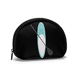 Stand Up Paddling Surf T-Shirt für Surfer Surfbrett Kleine Geldbörse Brieftasche Tasche Reißverschlusstasche Kosmetiktasche Tragbare Wickeltasche Schlüsselhalter