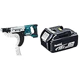 Makita Akku-Magazinschrauber (18 V, ohne Akku, ohne Ladegerät) DFR750Z + Makita Werkzeugakkus-196672-8 Li, (18,0 V/5,0 Ah), BL1850