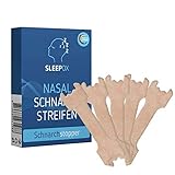 SLEEPOX Nasenpflaster hilft gegen Schnarchen - Antisnore Nasal Stripes als Anti Schnarch Mittel oder beim Sport - besser atmen und besser schlafen mit dem alternativen anti snoring device, 30 Stück