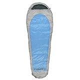Fridani Schlafsack EB 235x85cm XL Mumienschlafsack Blau -20°C leicht warm wasserabweisend waschbar