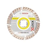 Bosch Professional Diamant Trennscheibe Standard for Universal (X-LOCK, Scheibe Ø 125 mm, Bohrung Ø 22,23 mm, Dicke 2 mm, Zubehör Winkelschleifer)