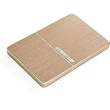 Freecom mHDD, mobile HDD, externe tragbare Festplatte, 1 TB, Metallgehäuse schlank, USB 3.0, Farbe Gold gebürstet, 56371