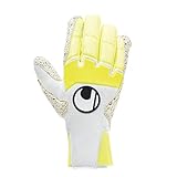 uhlsport Herren Pure Alliance Supergrip+ Hn Handschuhe Torwarthandschuhe, weiß/Fluo gelb/Schwarz, 8