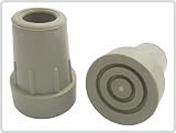 Krückenkapsel mit Stahleinlage, grau, 16 mm - Gummipuffer Saugkapsel Kapseln