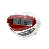Incutex Schrittzähler Pedometer mit LCD Display tragbarer Stepcounter Kalorienmesser Entfernungsmesser ideal für Sportler