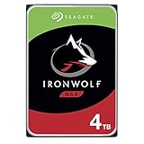 Seagate IronWolf, NAS interne Festplatte 4 TB HDD, 3.5 Zoll, 5900 U/Min, CMR, 64 MB Cache, SATA 6 GB/s, silber, inkl. 3 Jahre Rescue Service, ST4000VN008