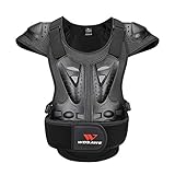 WOSAWE Motorrad Schutz Jacke für Erwachsene, Brustpanzer Racing Guard Rückenprotektoren Schutzausrüstung für Riding Skating Roller Skifahren Snowboard L