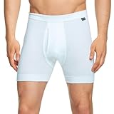 Schiesser Herren Hose Kurz 205178-100, Gr. 6 (L), Weiß (100-weiss)