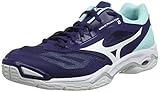 Mizuno Damen Wave Phantom 2 Handballschuhe, Lila Astral Aura Weiß Blau Light 15, 42.5 EU