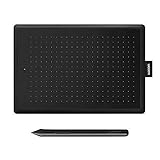 Wacom Bamboo Grafiktablett mit Stift CTL Bamboo Tablet Stift HD 2540 IPI für PC/iPad/Mac Mousepad schwarz (S)