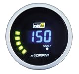 Raid HP 660505 Zusatzinstrument Drehzahlmesser Serie Night Flight Digital Blue