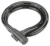 ABUS Panzerkabelschloss Fahrradschloss, black, 80 cm