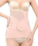 3 in 1 Postpartum Girdle C Abschnitt Korsett Recovery Bauch/Taille/Beckengürtel Body Shaper Postnatal Shapewear - Pink - M/(Taille 30/37.5')