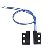 NC Magnetischer Tür-/Fenster-Schalter, normal geschlossen, magnetischer Türkontaktschalter, schwarz, AC110–220 V