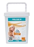 Steinbach Poolchemie Total Blue 20 (Chlor, Algezid, pH-Stabilisierung), Aquacorrect, 20 g / 5 kg