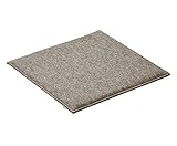 ESTA-Design Filz Sitzkissen Sitzauflage Stuhlauflage Stuhl Garten Zuhause 33 x 33 cm gepolstert Woll Filz Farbe braun Natur meliert