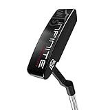 Wilson Staff Herren Putter, Linkshand, Infinite Windy City, Länge: 34 Zoll, schwarz/silber, WGW90300L34