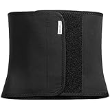 Herzmutter Bauchbinde-Bauchband-Bauchgürtel - nach Geburt-Schwangerschaft-Kaiserschnitt-OP - rückbildungsunterstützend - stufenlos Verstellbarer Klettverschluss - 3100 (XL, Schwarz)