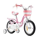 Royal Baby Kinderfahrrad Mädchen Little Swan Fahrrad Stützräder Laufrad Kinder Fahrrad 14 Zoll Rosa