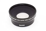 vhbw Weitwinkel Vorsatzlinse Objektivgewinde 72mm, Faktor 0,45x passend für Kamera Sigma, Sony, Tamron.
