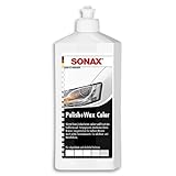 SONAX Black Polish Wax & Wax Color weiß (500 ml) Politur mit Farbpigmenten und Wachsanteilen | Art-Nr. 2960000