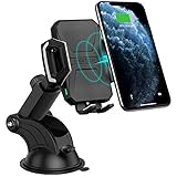 CHOETECH 7.5W/10W Fast Wireless Charger Auto, QI KFZ drahtloses Ladegerät Handyhalterung, Schnelles Aufladen zu Galaxy S20/S10/S9/Note 20/10/9,HUAWEI