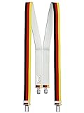 Xeira Herren Hosenträger 36mm Breit mit 4 Sehr Stabilen Clips Deutschland