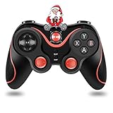 Diyeeni Mobiler Gamecontroller, Drahtloser Bluetooth Gaming Controller für iOS Android Smartphone mit Halterung, Tragbarer Gamepad Gaming Joystick Kompatibel mit Smart-TVs/Tablets PCs