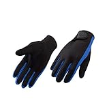 Tauchhandschuhe aus Neopren Wetsuits Fünf-Finger-Handschuhe Anti Slip Flexibel für Schnorcheln Schwimmen Surfen M Blau 1 Paar