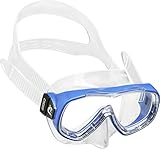 Cressi Jungen Piumetta Kid Mask Tauchmasken, Clear/Blau, 3-7 Jahre
