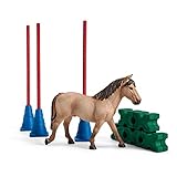 Schleich 42483 Farm World Spielset - Pony Slalom, Spielzeug ab 3 Jahren