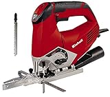 Einhell Stichsäge TE-JS 100 (750 W, max. 100 mm, 45° Schrägschnitt, Hubzahlregelung, 4-Stufen Pendelhub, Absaugadapter, Parallelanschlag, LED-Licht, Koffer)
