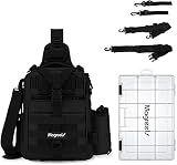 Magreel Angelrucksack, groß, wasserdicht, für Angelzubehör, mit Schultern, multifunktional