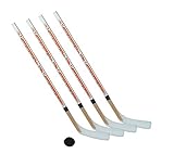 Unbekannt Eishockeyschläger-Set Junior 8: 4 Vancouver-Schläger 115cm gerade Kelle & Puck