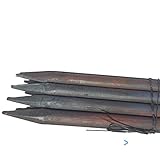 Schnureisen, Schnurpfähle, Schnurpinne gespitzt 1000x18 mm Stahl geschmiedet a 10 Stück Paket