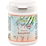 100ProBio Coconut Sensitive 250ml Intimpflegeöl Dermatest Sehr Gut | Bio Natürliche Intimpflege | Pflegeprodukt ohne künstliche Zusatzstoffe | Intim Creme bei Scheidentrockenheit & Juckreiz